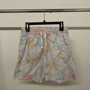 Zara Pastel Print Shorts – Size L  32 W – Retro '90s Vibe